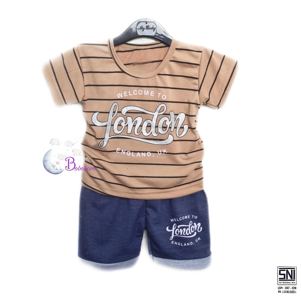 BOBOBAM BAJU BAYI LAKI LAKI  SETELAN ANAK COWO LUCU STELAN COWOK  6 12 BULAN  KEREN TRENDY KEKINIAN SALUR LONDON