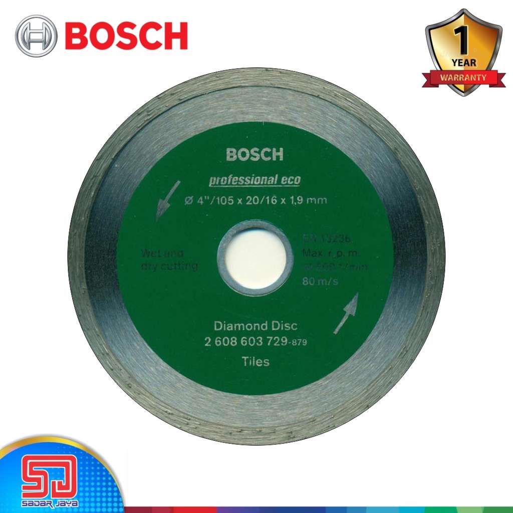 Bosch Mata Grinda Potong 1.9mm Diamond Cutting Blade Gerinda Keramik