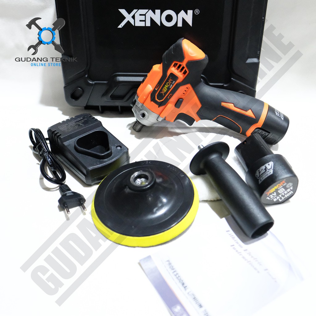 Xenon CDP125 / Cordless Polisher 5Inch Xenon CDP 125 Mesin Poles Mobil Motor Baterai 12V