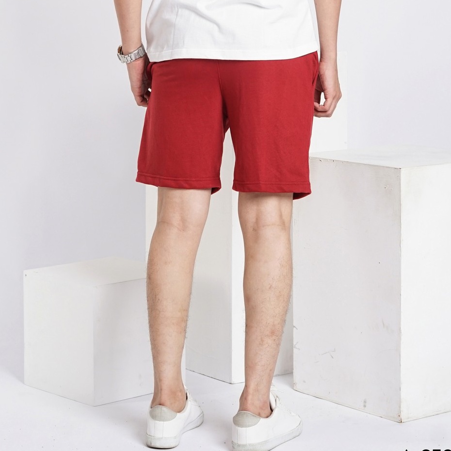 SANVANINA Sweatshort Pants Maroon | Celana Santai | Celana Boxer | A-250E