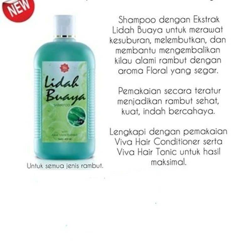 VIVA Cosmetics Shampoo 400ml ( Urang Aring | Lidah Buaya | Ginseng )