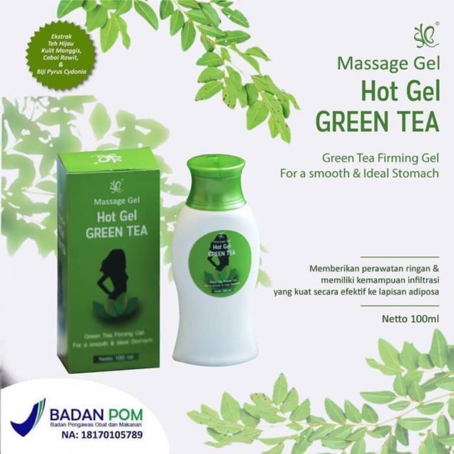 SYB Hot Gel Green Tea Paprika Penghilang Lemak Badan (BPOM) (KIM)