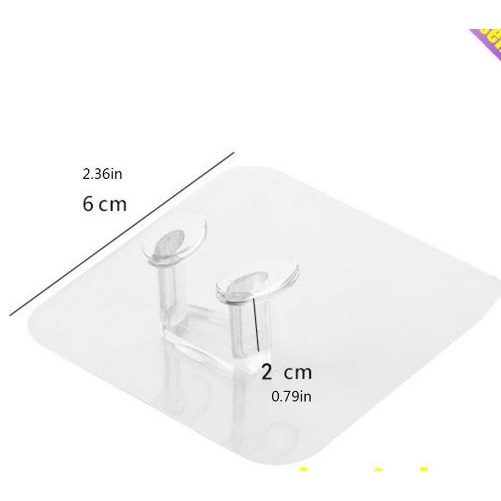 (NCS) Gantungan Tempel Hook Magic Sticky Plug Hook Gantungan Dinding Kamar Mandi Gantungan Baju