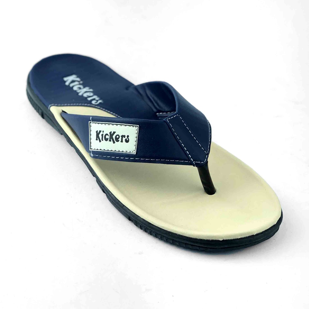 Sandal Jepit Pria Casual Distro Murah Keren Sendal Terbaru Virale JPT 08 HITAM