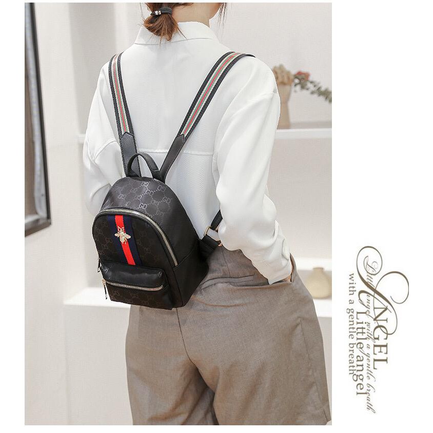 BJ16137 - BLACK/GRAY - TAS RANSEL IMPORT TERMURAH JAKARTA ELJ6137