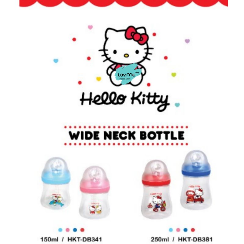 lov me ❤️ Lusty Bunny Botol Susu Bayi Wideneck Hello Kitty BPA Free HKT DB341 DB381