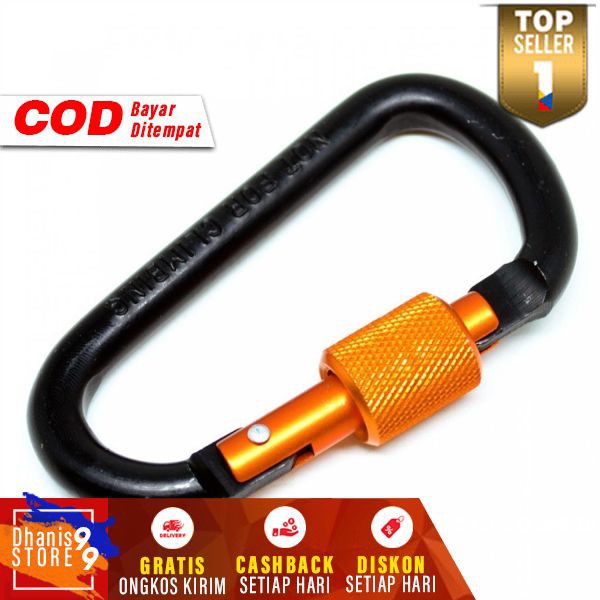 Karabiner Aluminium Murah Carabiner Multifungsi Perlengkapan Survival Outdoor