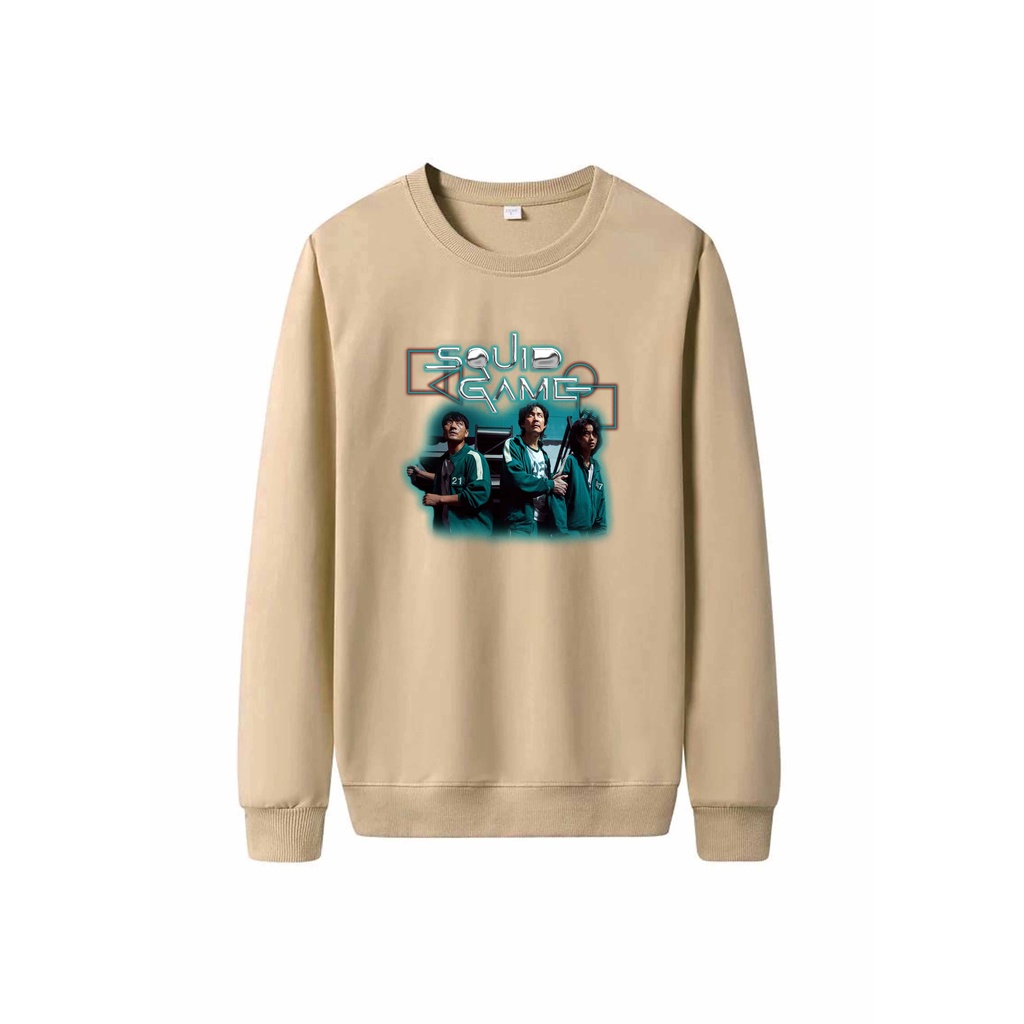 Sweater Pria Squad Squid Game Crewneck Pria M - XXL