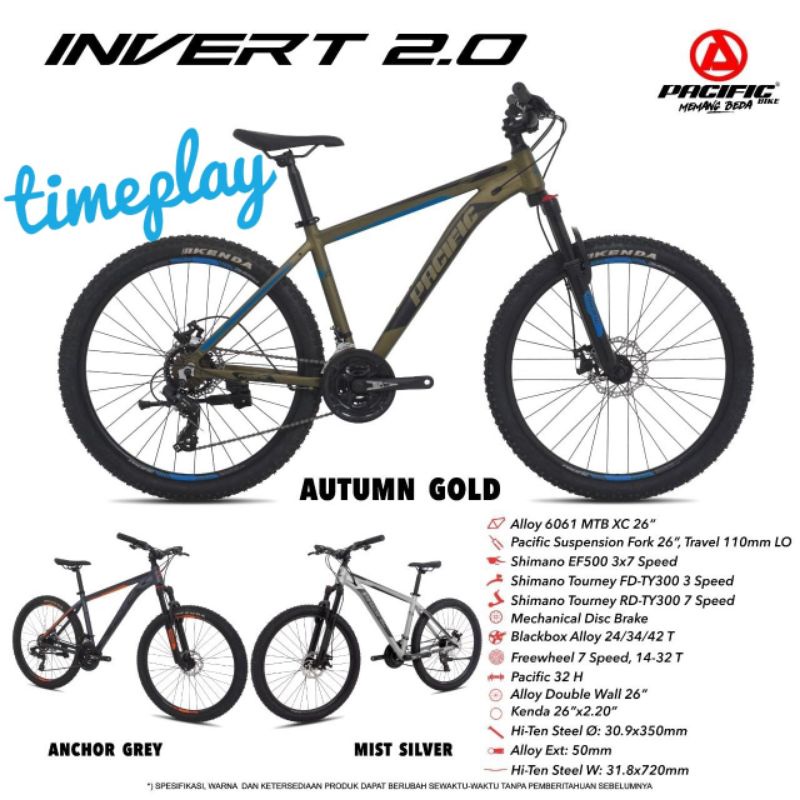 Sepeda MTB 26 Pacific Invert 2.0