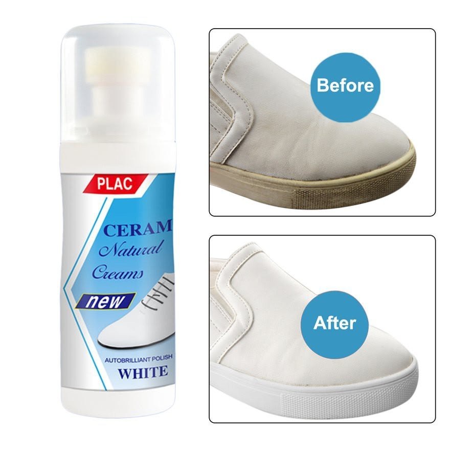 CREAM PEMUTIH SEPATU 100 ml PEMBERSIH SEPATU SIKAT CLEANER SHOES