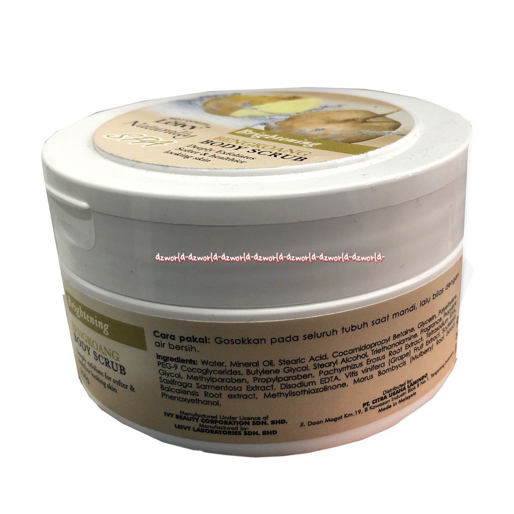 Leivy Natural Spa Brightening Bengkoang Body Scrub 250ml