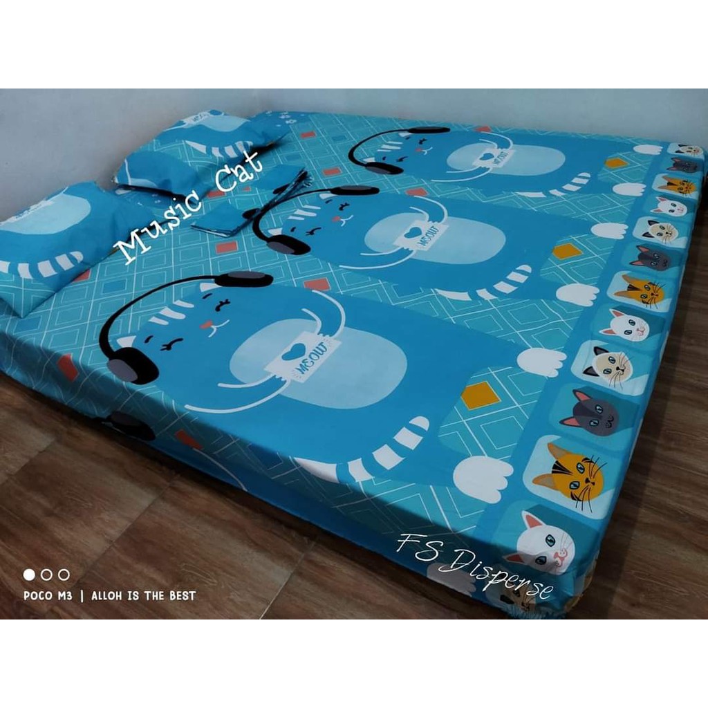Harga Gila Sprei Homemade Premium Termurah Motif Dewasa Anak Karakter Music Cat JKqBNWuV08aR6o