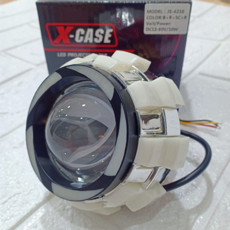 Lampu Depan Projie Model Ubur Ubur Lampu Projie Depan Led Rainbow Lampu Motor Depan 2 Mode Led Unive