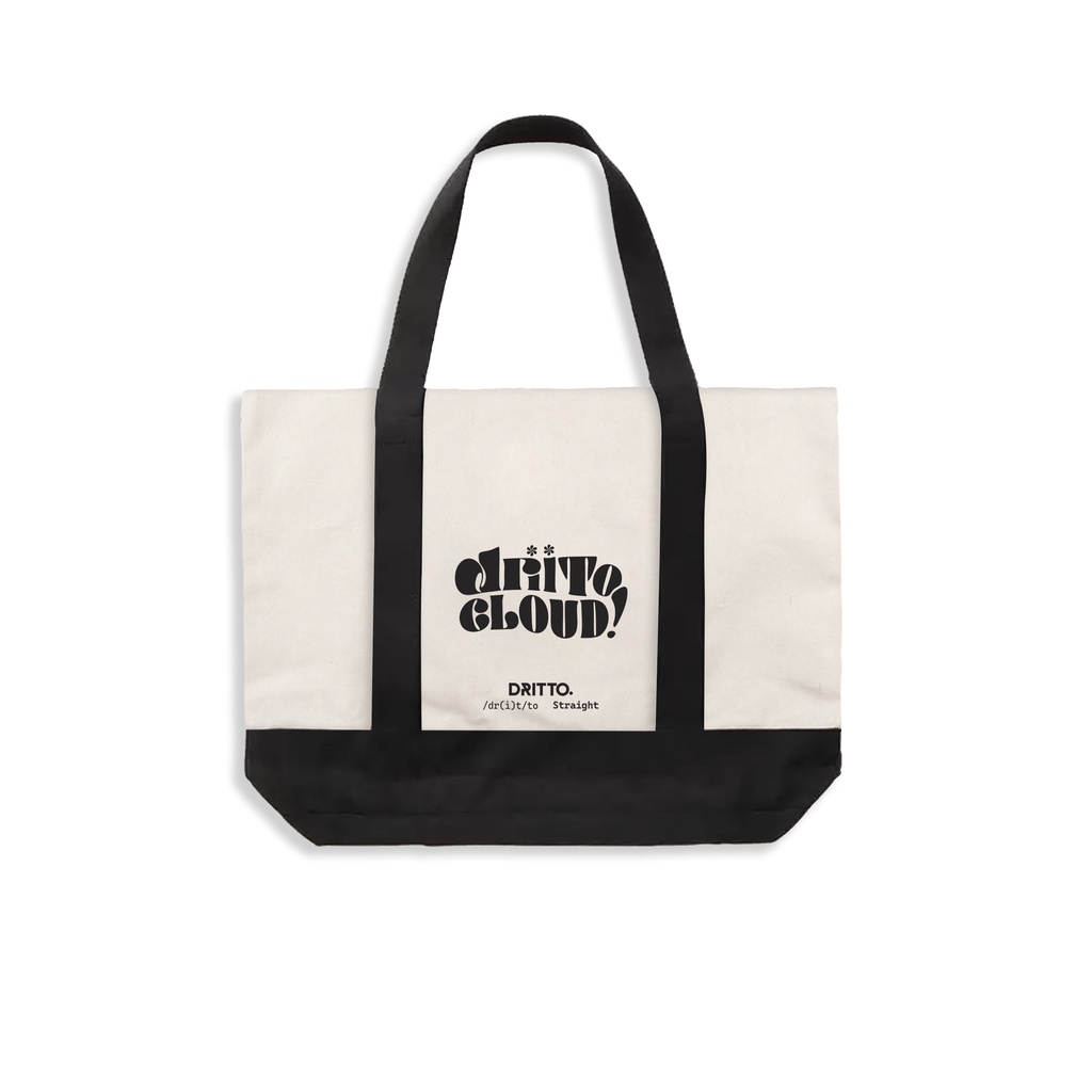 DRITTORONZIO - Totebag Kanvas MONOTA - Tote Bag Unisex