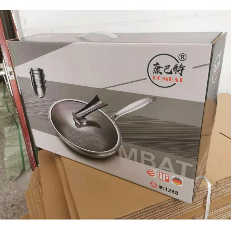 Combat wok pan Stainless Steel - wajan anti lengket