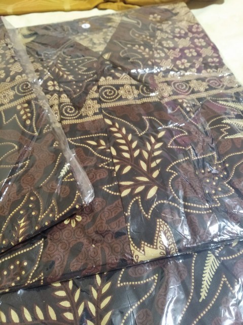 Kemeja Batik Lengan Panjang Batik  Danabrata Pria Motif Songket Hijau Kode 031 M L Xl Xxl Regular