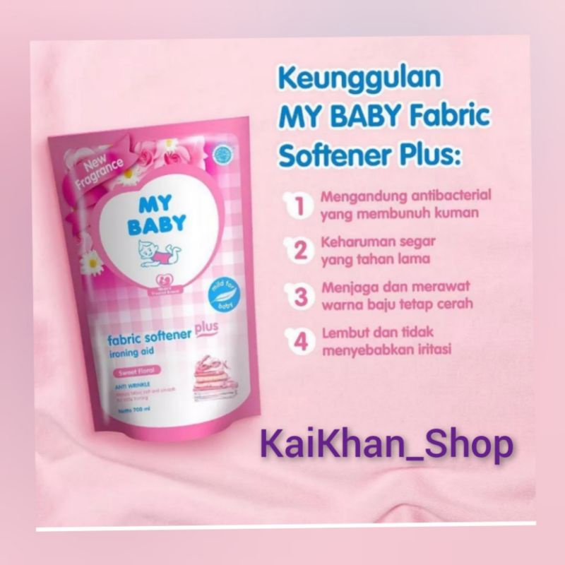 MY BABY Fabric Softener Plus Ironing Aid - 700ml