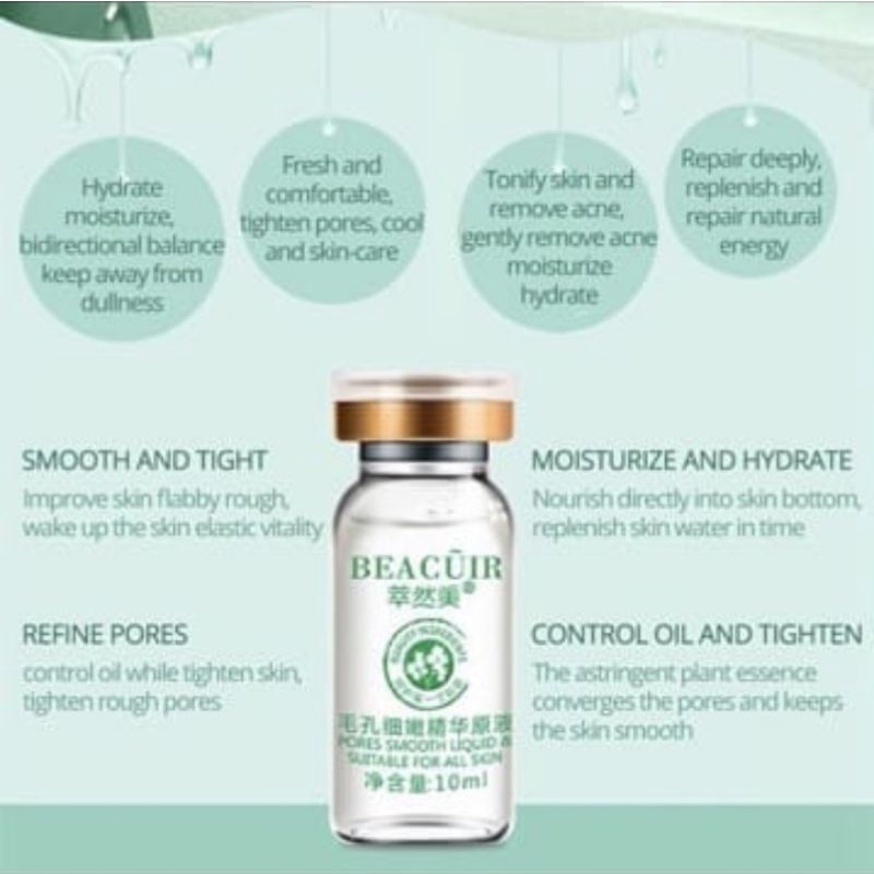 BEACUIR CAIR HYALURONIC ACID PENGECIL PORI-PORI DAN MELEMBABKAN KULIT