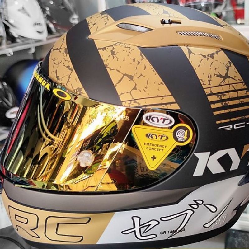 COD Flat Visor Iridium Gold Blue Silverado Pelangi Hitam Bening KYT RC7 R10 K2 RIDER V2R MDS VIKTORY MURAH KUALITAS MEWAH