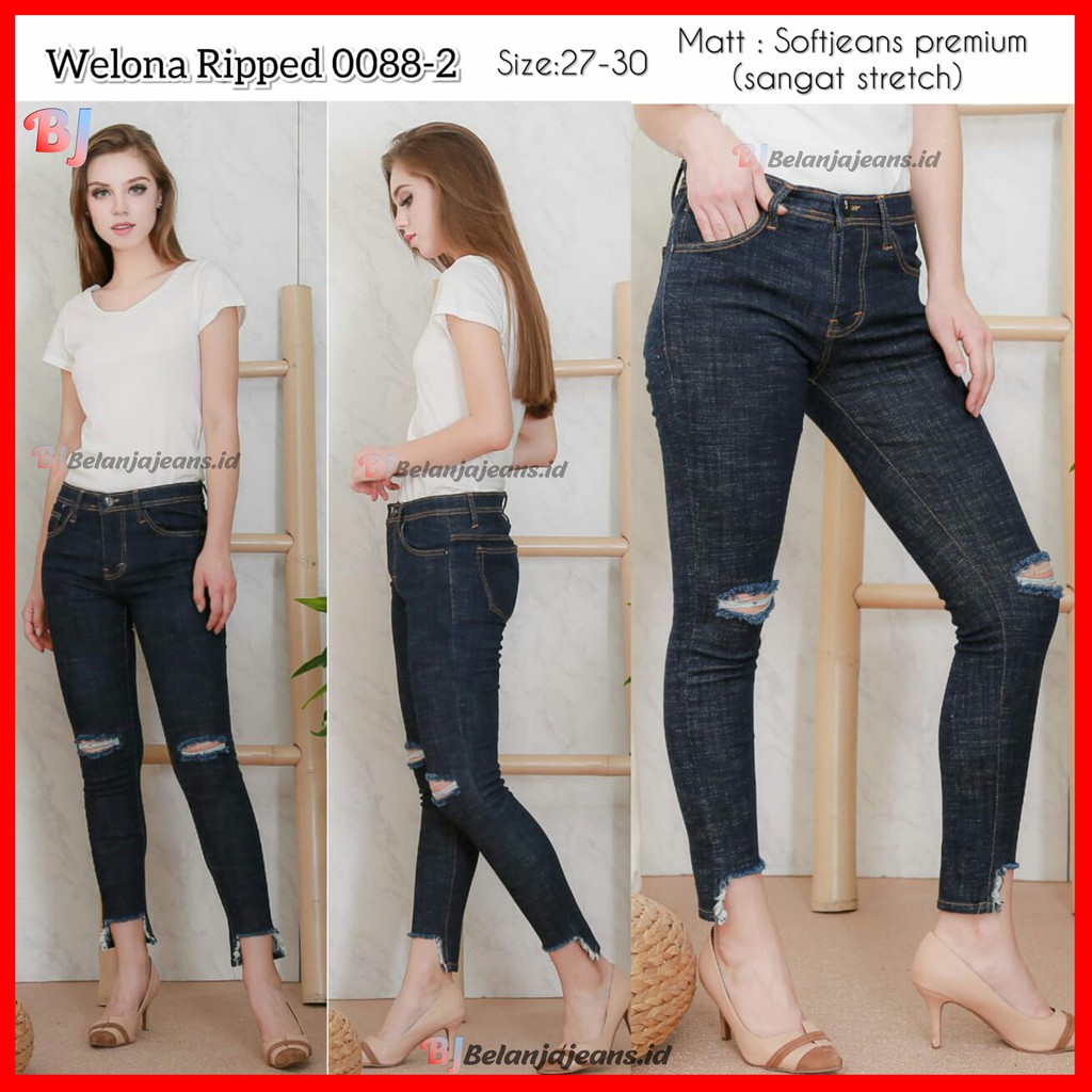 CELANA SKINNY JEANS PENSIL WANITA SOFT BASIC LEVIS PANJANG POLOS CEWEK IMPORT BIRU ABU PREMIUM