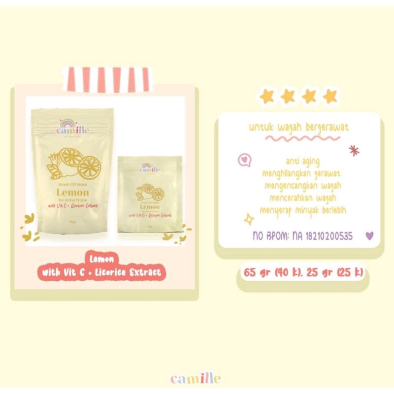 BPOM CAMILLE PRODUCT 25gr-65gr (READY STOCK)-2