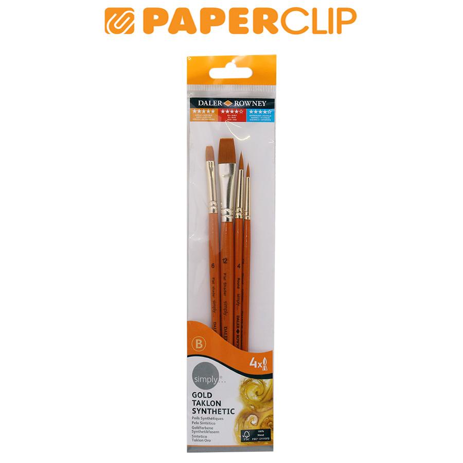 

KUAS SIMPLY 216920401 GOLD TAKLON SYNTHETIC 4 PCS
