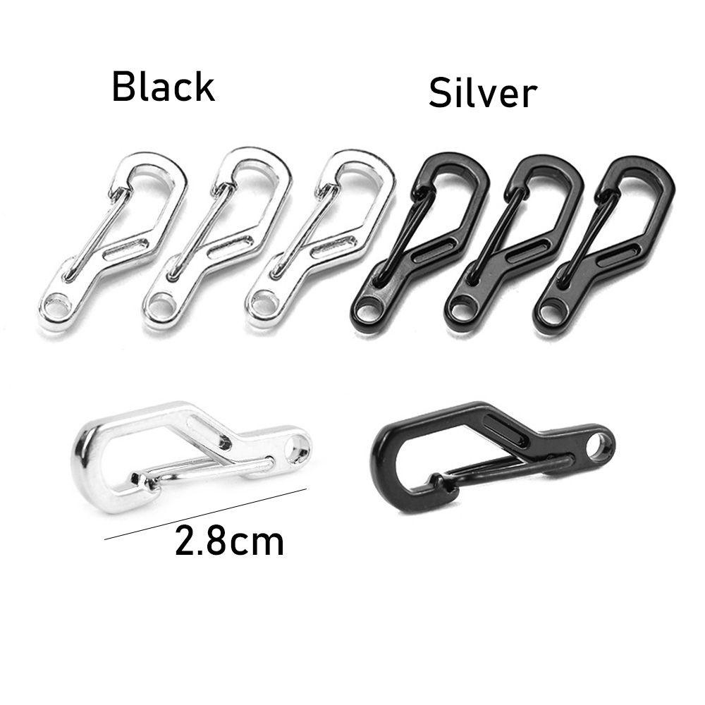 Nanas 4 /8pcs D Carabiner Gantung Gesper Kait Luar Ruangan Safety Travel Tools Camping Keyring