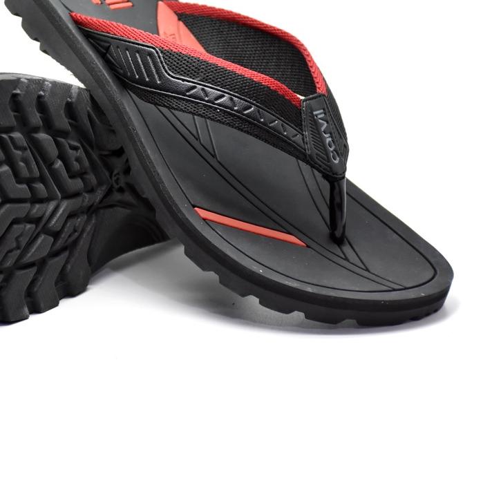 CARVIL Sandal Pria NEW EMW-05M BLACK/RED