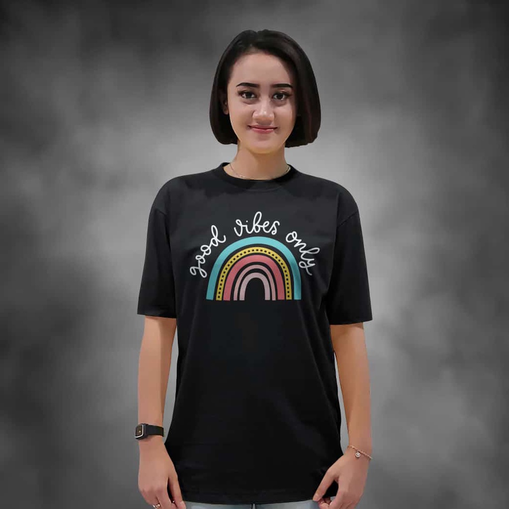 Kaos Wanita Lengan Pendek Gc Warna Putih Atasan