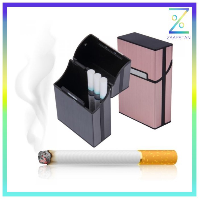 Kotak Bungkus Rokok Elegan Aluminium Cigarette Case - YH006 - Black