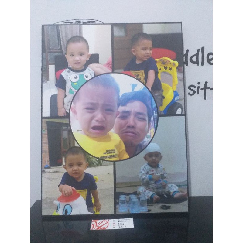 Poster Kayu Foto Kolase 5 Foto | Cetak Foto Kolase | Poster Kayu