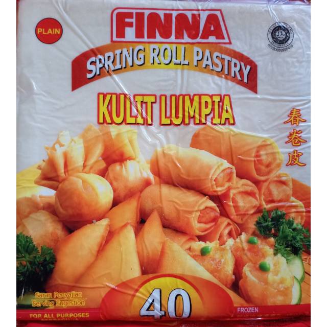 

Finna kulit Lumpia besar isi 40lembar uk 21.5cm x 21.5cm
