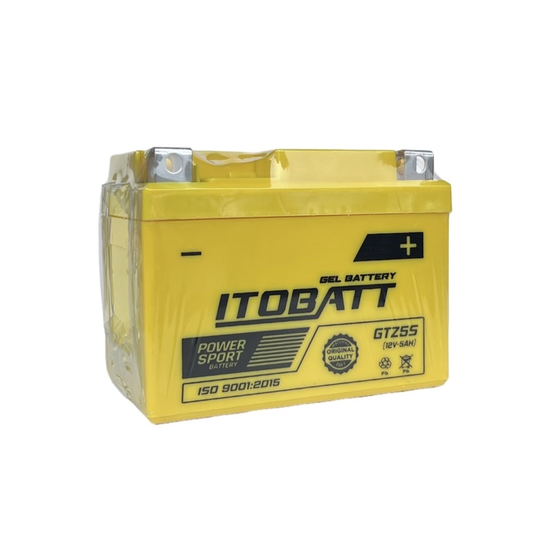 Aki Gel Itobatt Baterai Sepeda Motor GTZ5S 12V-5Ah