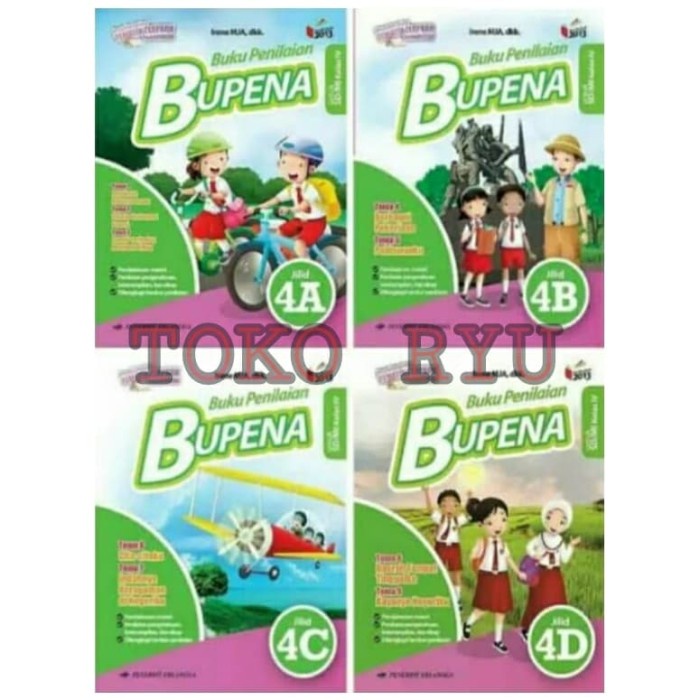 

❤BISA COD❤ PAKET BUPENA KELAS 4 SD K13N ERLANGGA