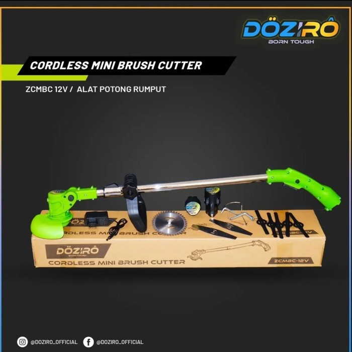 DOZIRO CORDLESS MINI DOZIRO Cordless Grass Trimmer Mesin Potong Rumput