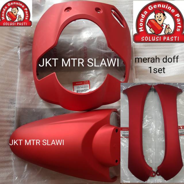 garnish fr sayap fender rr spakbor cover front tameng new scoopy  f1 esp ori honda ahm