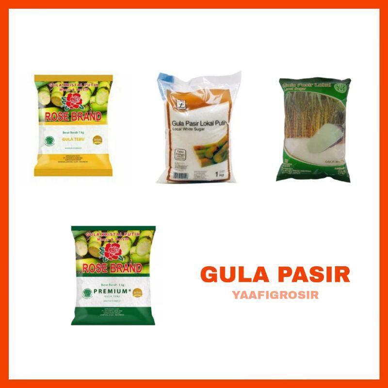 

Gula pasir putil lokal premium murah Rose brand/SUS/L