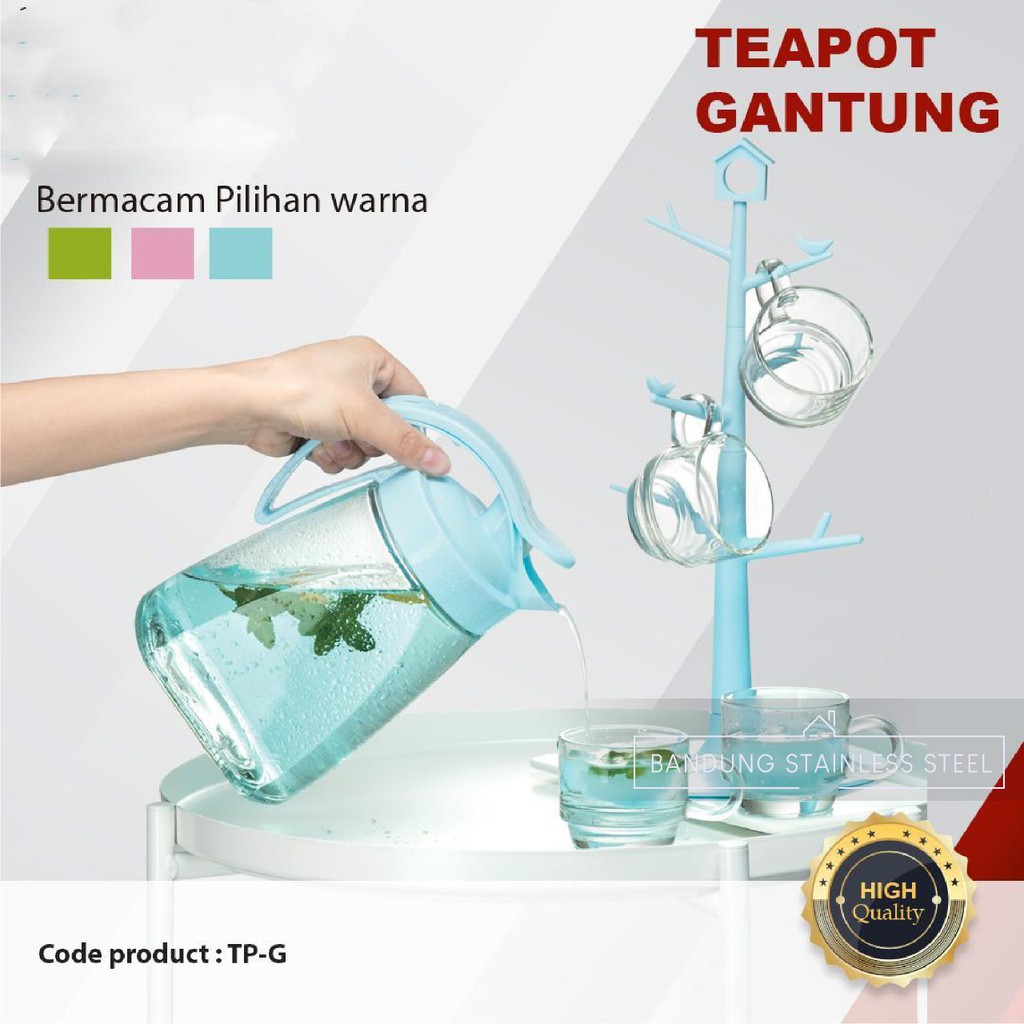 Teko Set Rak Ranting/Teko Set Kettle Elegant/Teapot Gantung