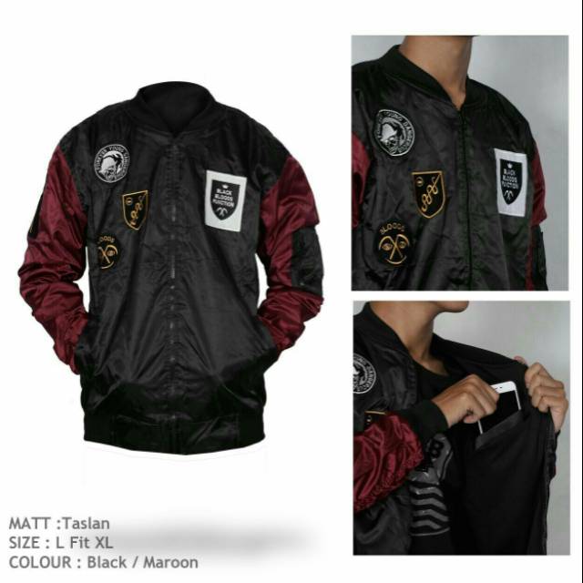 Henary Jaya jaket bomber bloods