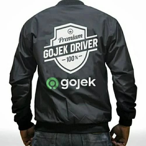 Jaket Bomber Distro PREMiUM Gojek polos custom indonesia pria wanita keren kata lucu unik anak dewas