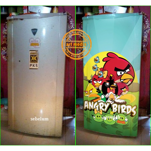 STIKER KULKAS ANGRY BIRD