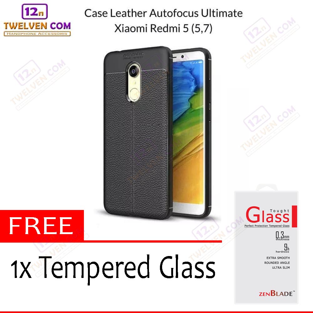 [FLASH SALE] Case Auto Focus Softcase Xiaomi Redmi 5 - Free Tempered Glass