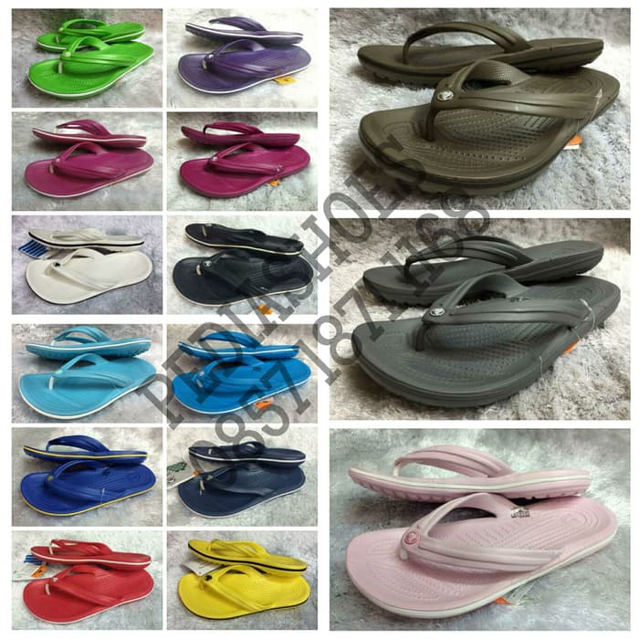 Wow (Sale) Sandal Jepit Pria Wanita Crocs Bandflip Crocband Flip Original Terlaris