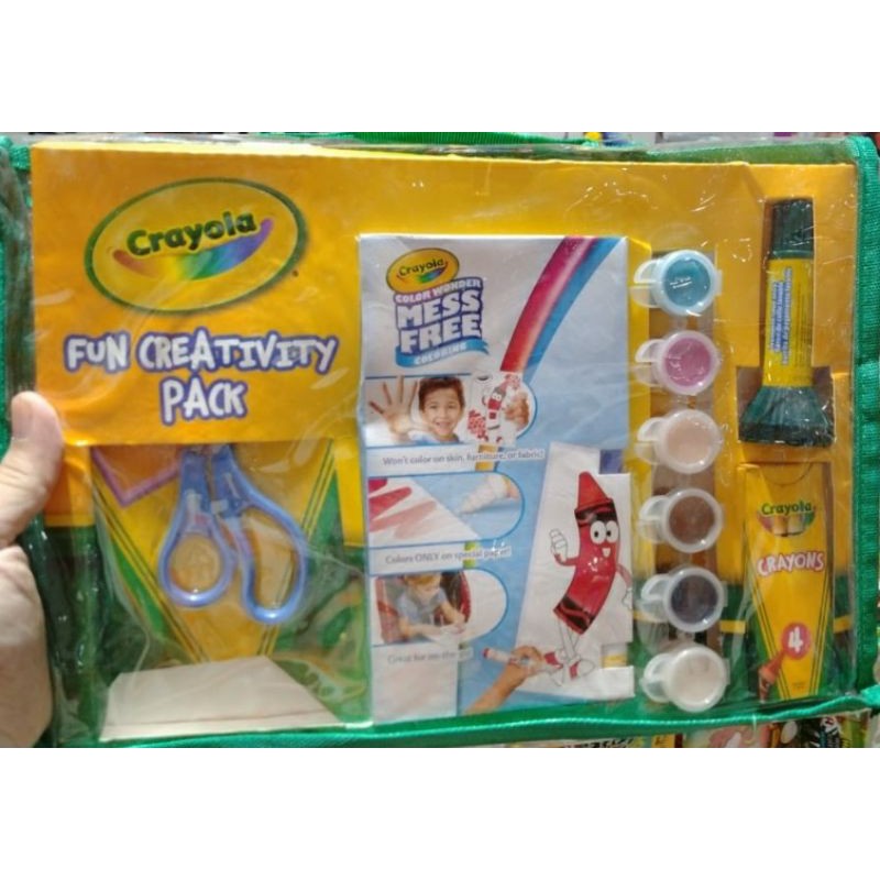 

crayola fun creativity pack (inc cat air, lem, pensil warna) alat tulis