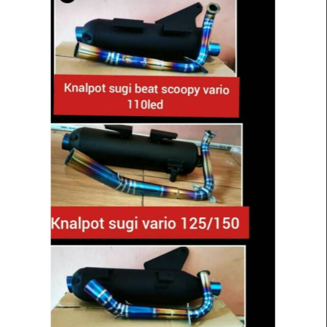 Kenalpot tsukigi Thailand non embos dan embos