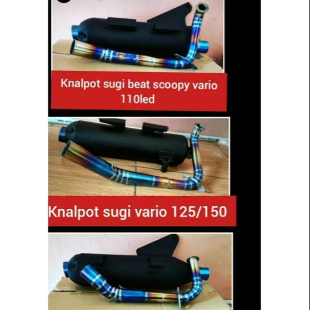 Kenalpot tsukigi Thailand non embos dan embos