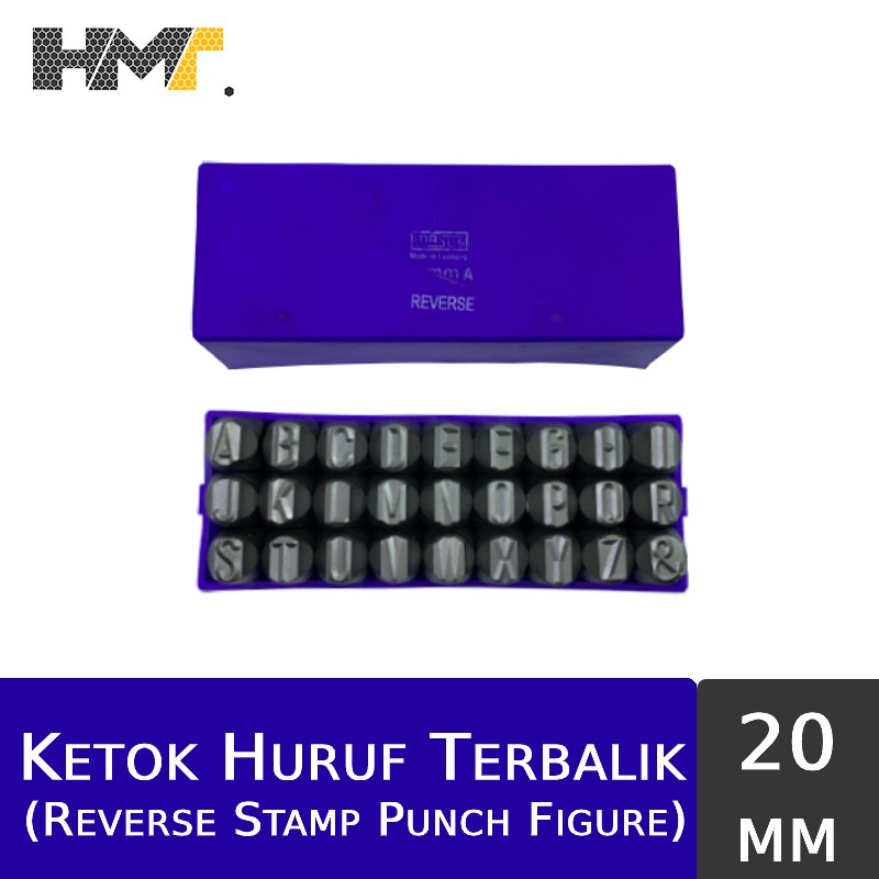 

MASUS Ketok Huruf Terbalik (A-Z) 20mm / Letter Reverse Stamp Punch