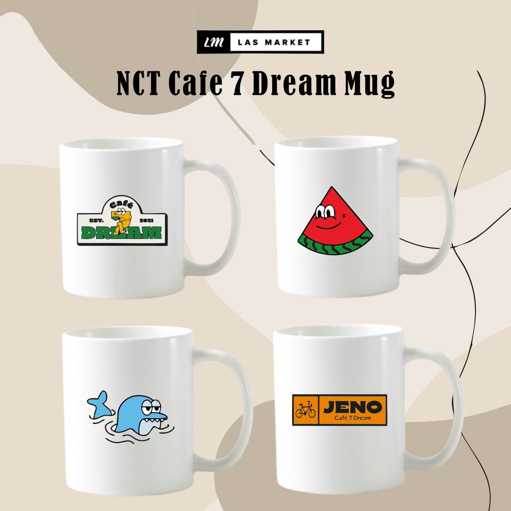MUG NCT CAFE 7 DREAM | GELAS NCT DREAM CAFE NCT FANKIT MERCHANDISE