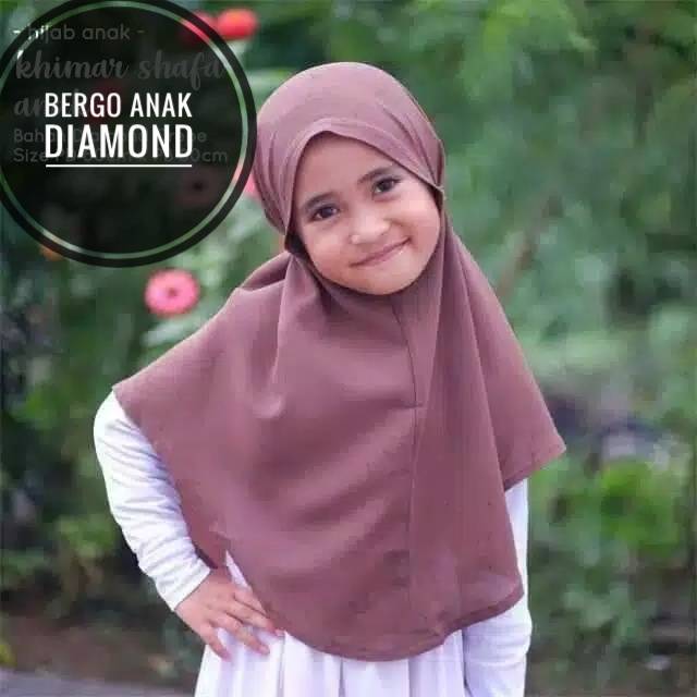 HIJAB BERGO ANAK DIAMOND USIA 3-7 TH ALL SIZE