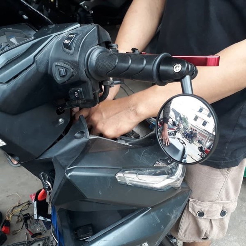 Spion jalu bulat set kiri kanan sepasang kaca cembung bulat SPION JALU BULAT UNIVERSAL